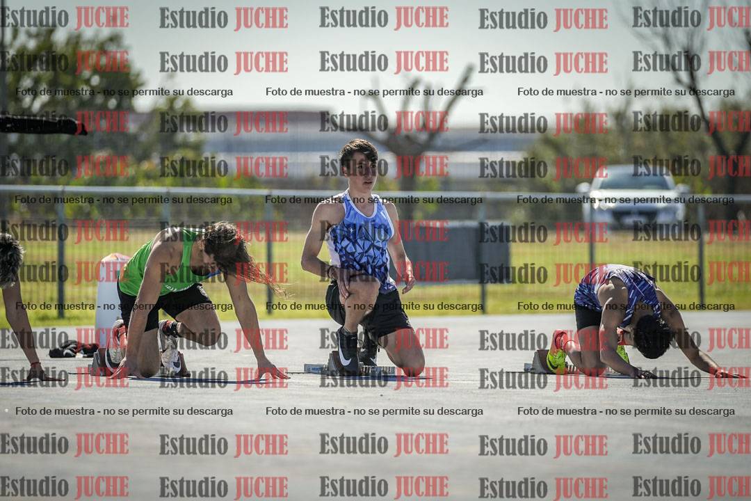Fotos de los 100 m llanos de varones