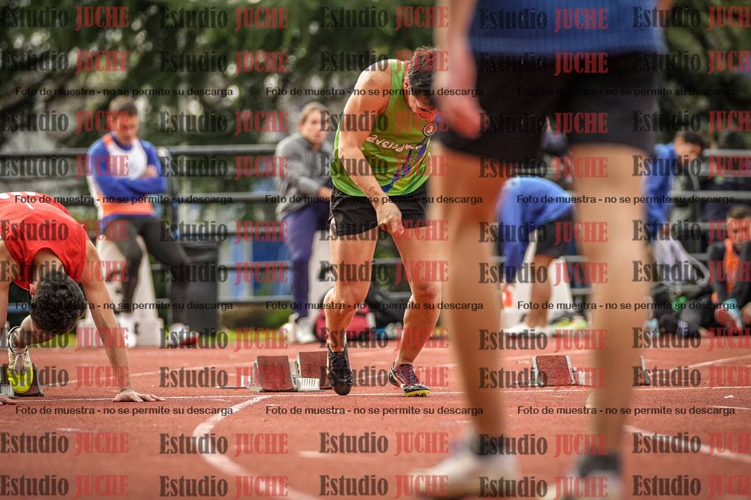 Fotos de los 100 m llanos de varones