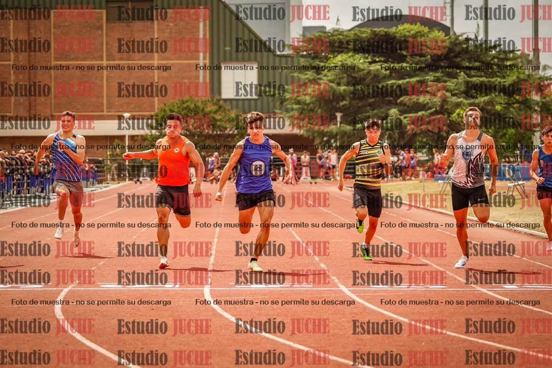 Fotos de los 100 m llanos de varones