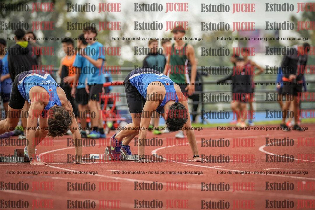 Fotos de los 100 m llanos de varones