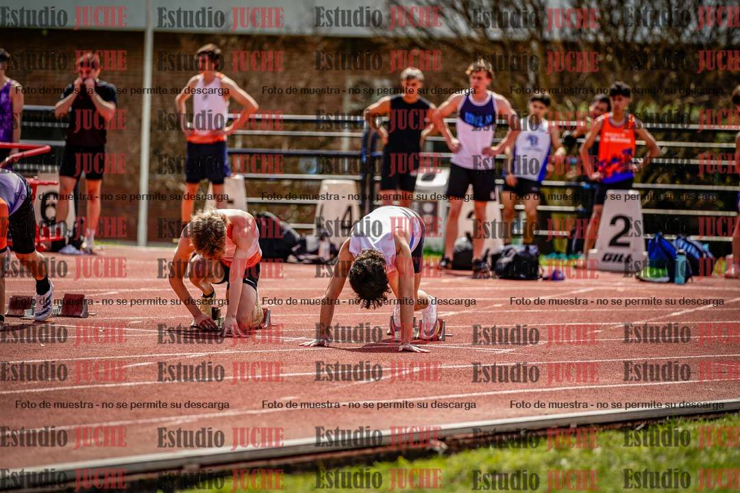 Fotos de los 100 m de varones