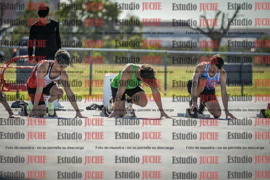 Fotos de los 100 m llanos de varones