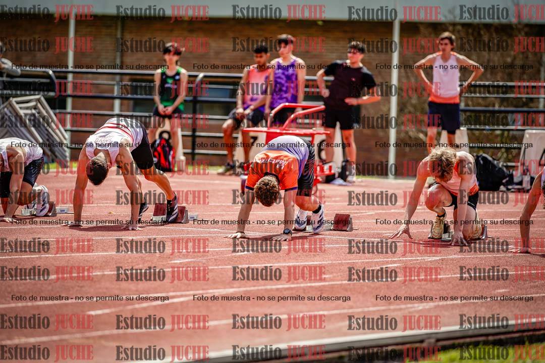 Fotos de los 100 m de varones