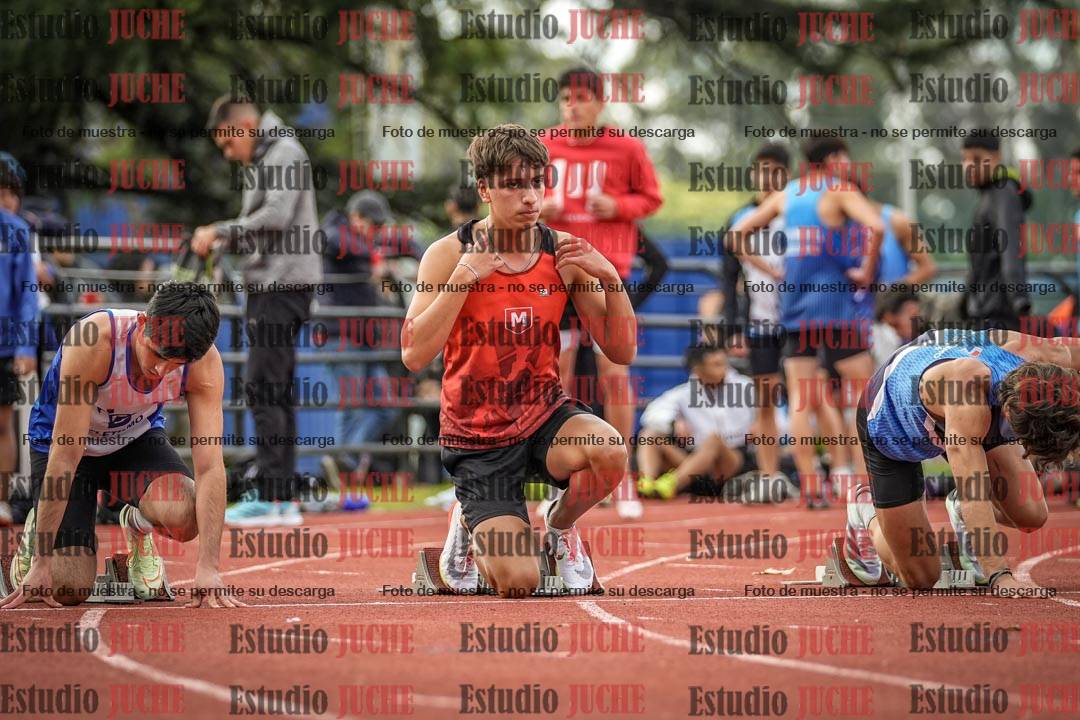 Fotos de los 100 m llanos de varones