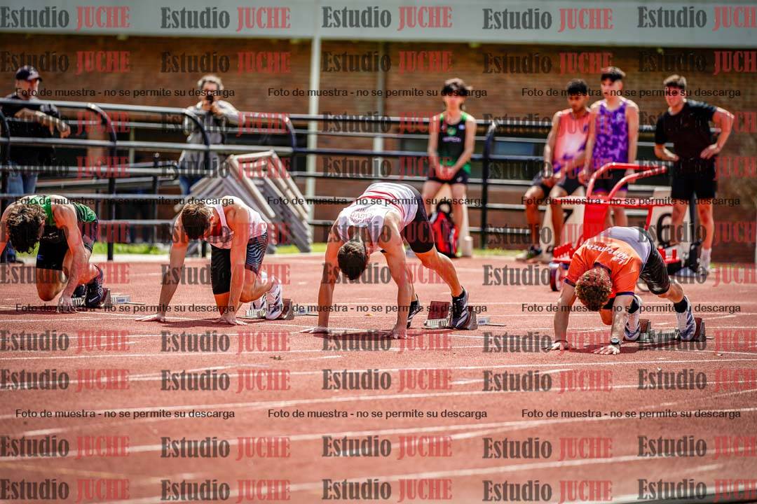 Fotos de los 100 m de varones