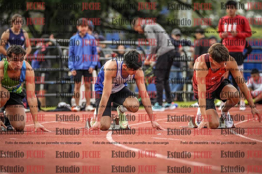 Fotos de los 100 m llanos de varones