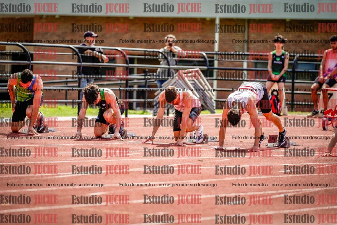 Fotos de los 100 m de varones