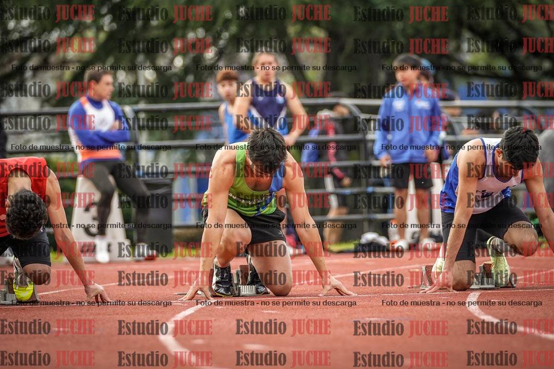 Fotos de los 100 m llanos de varones