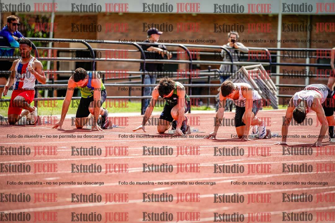 Fotos de los 100 m de varones