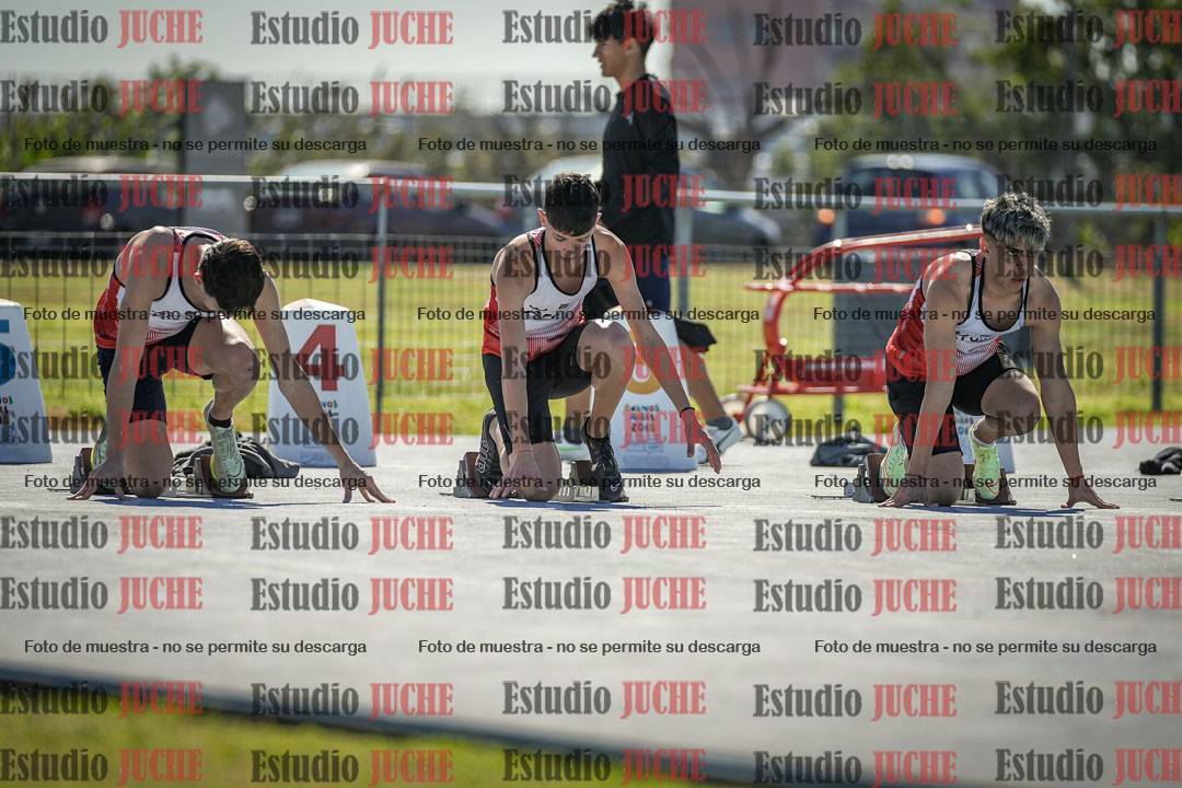 Fotos de los 100 m llanos de varones