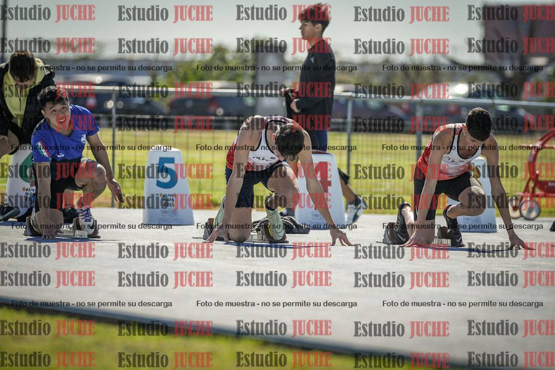 Fotos de los 100 m llanos de varones