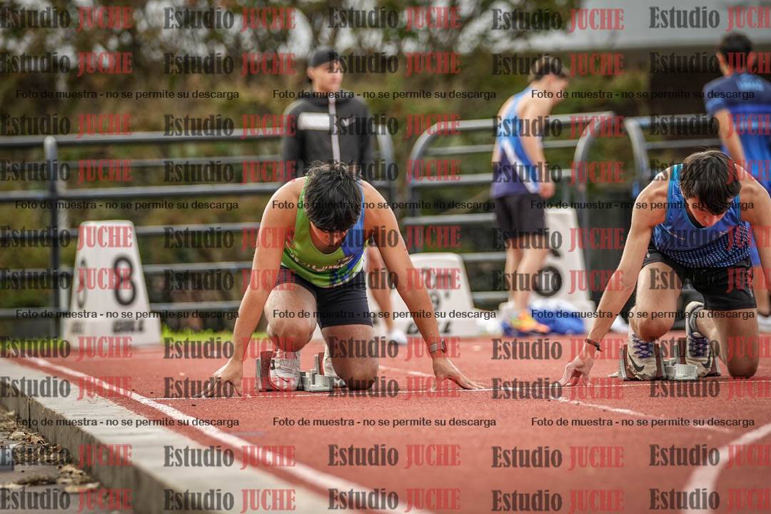 Fotos de los 100 m llanos de varones