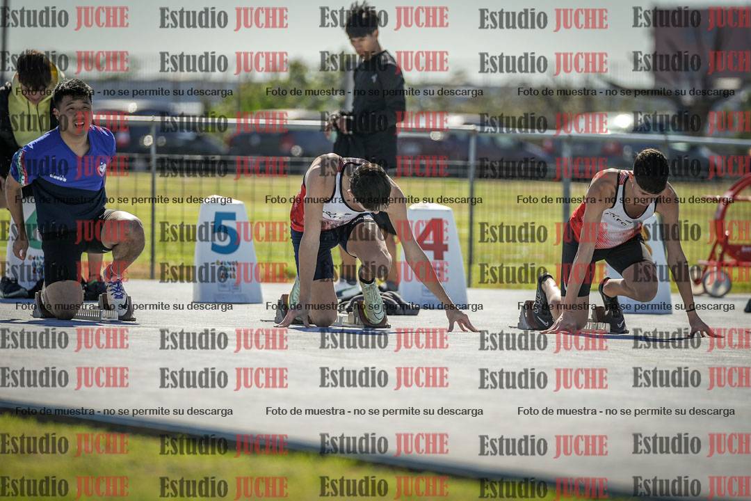Fotos de los 100 m llanos de varones