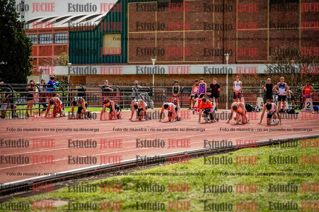 Fotos de los 100 m de varones