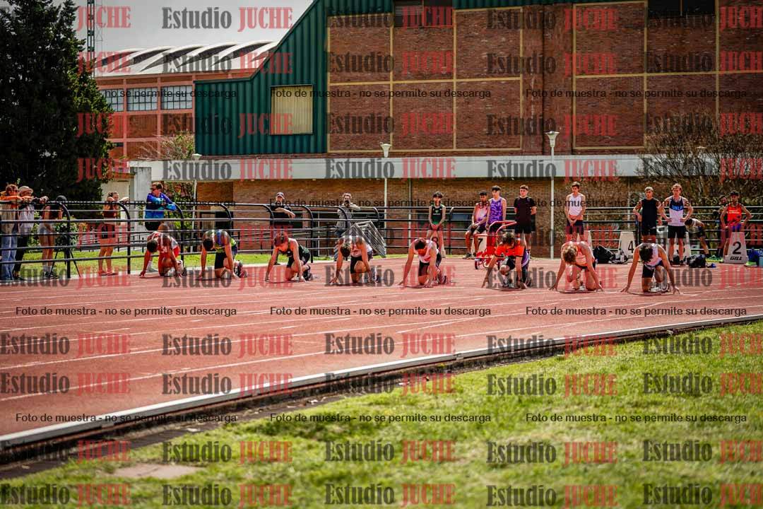 Fotos de los 100 m de varones