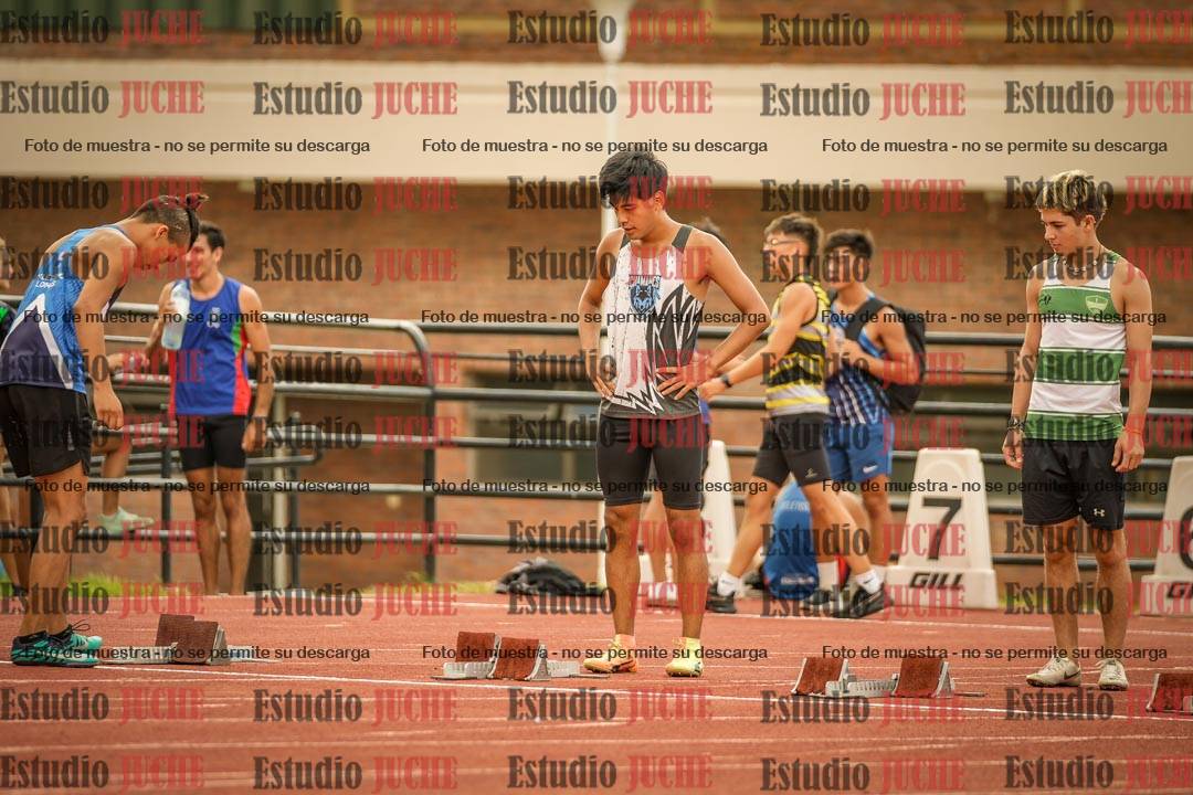 Fotos de los 100 m llanos de varones