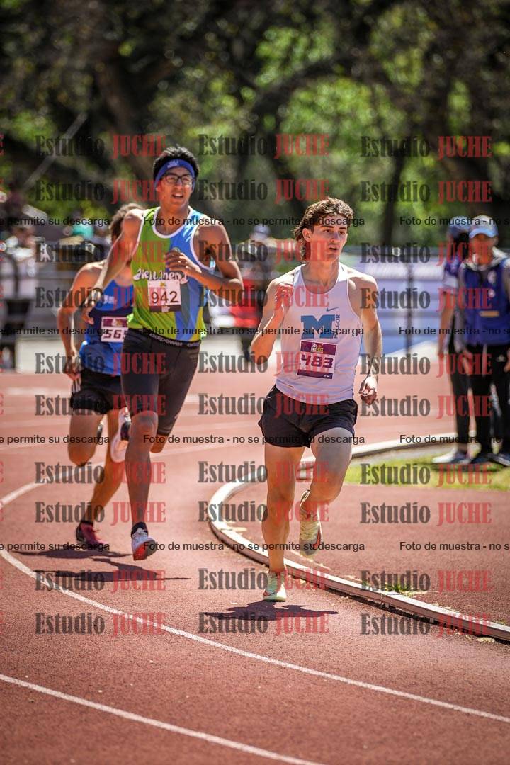 Fotos de los 800 m llanos de varones