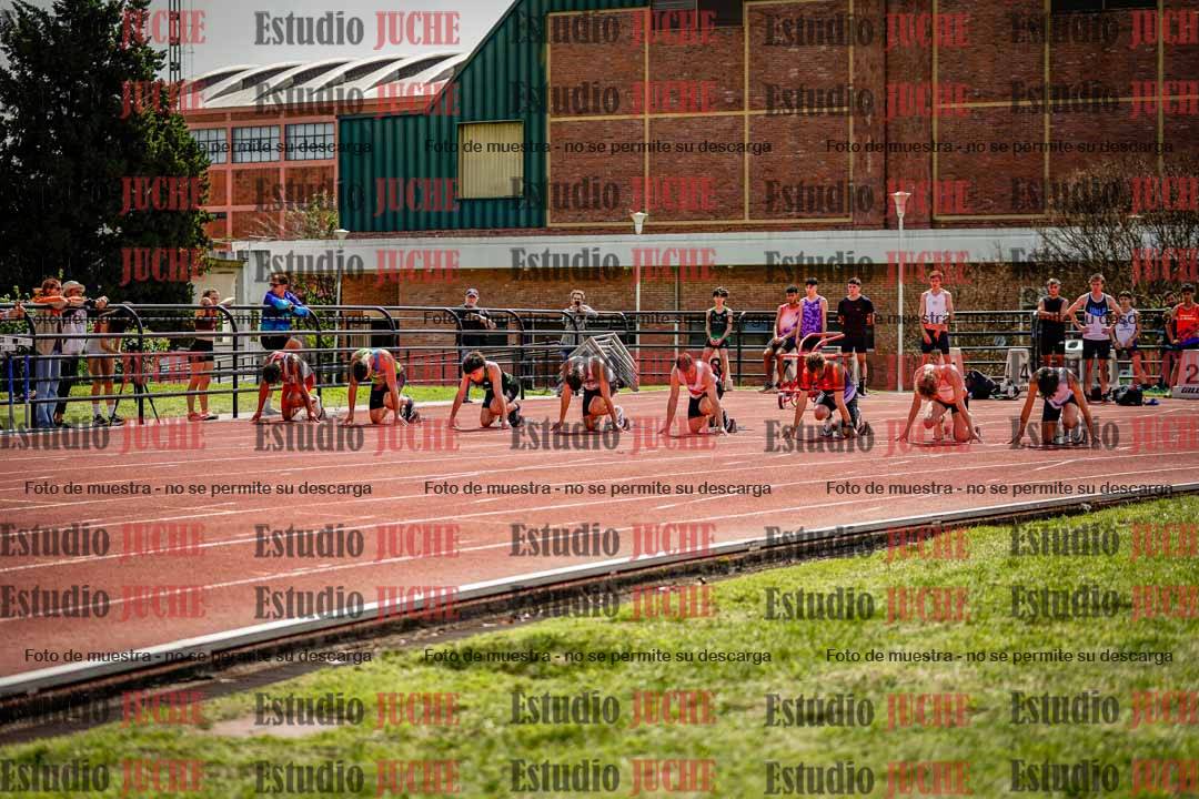 Fotos de los 100 m de varones