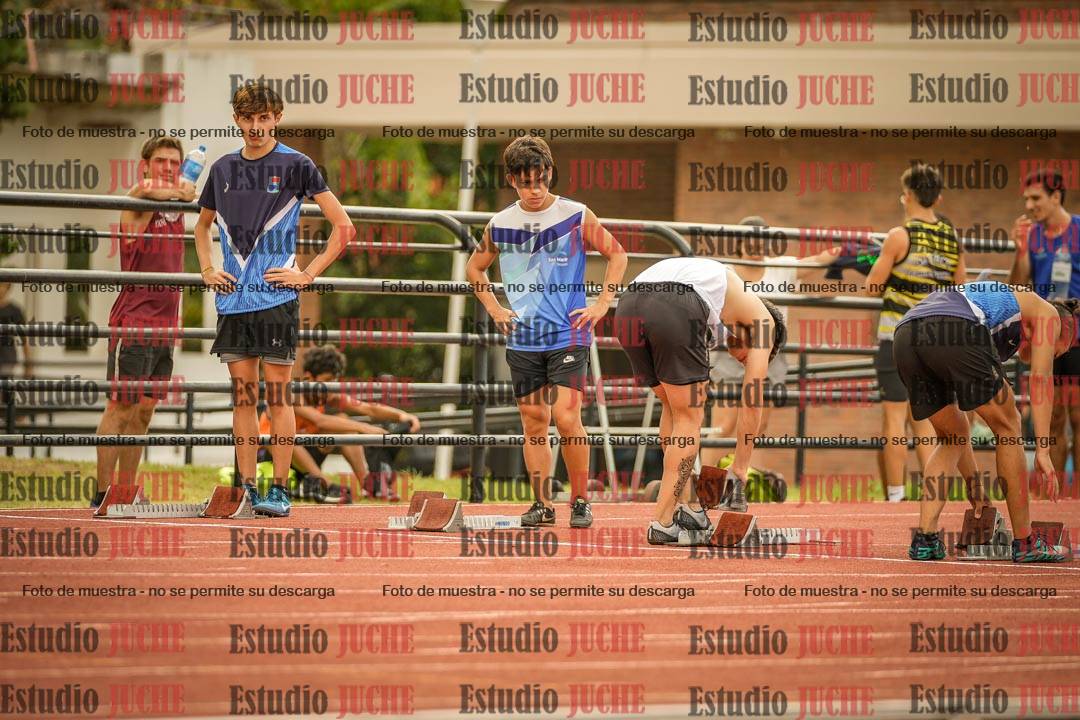Fotos de los 100 m llanos de varones