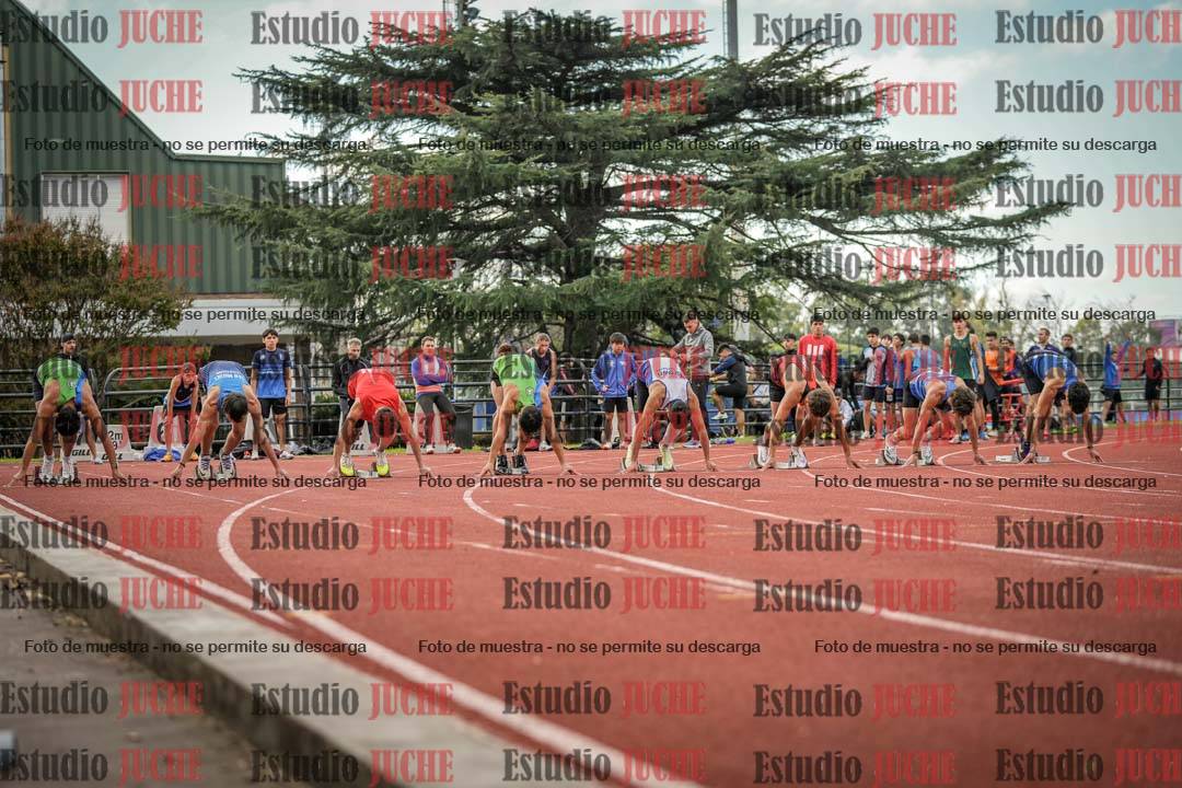 Fotos de los 100 m llanos de varones