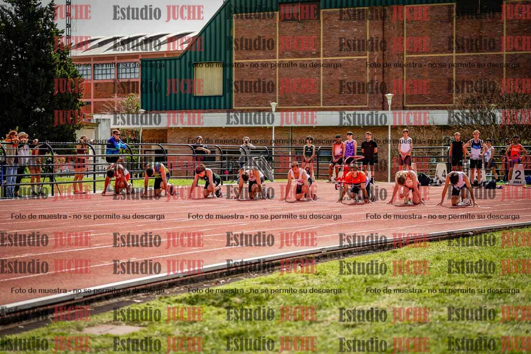 Fotos de los 100 m de varones