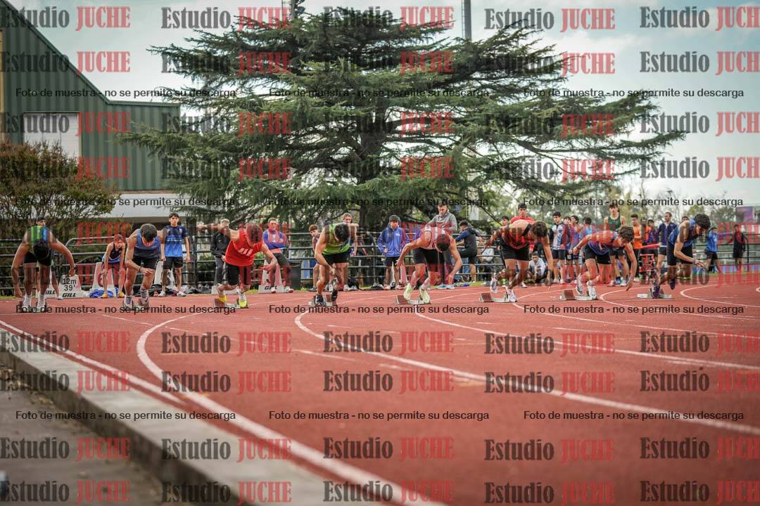 Fotos de los 100 m llanos de varones