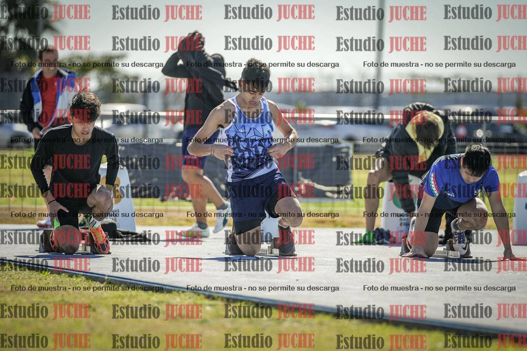Fotos de los 100 m llanos de varones