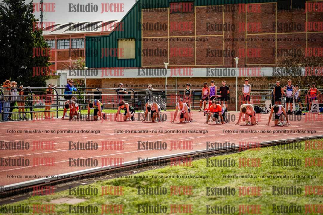 Fotos de los 100 m de varones