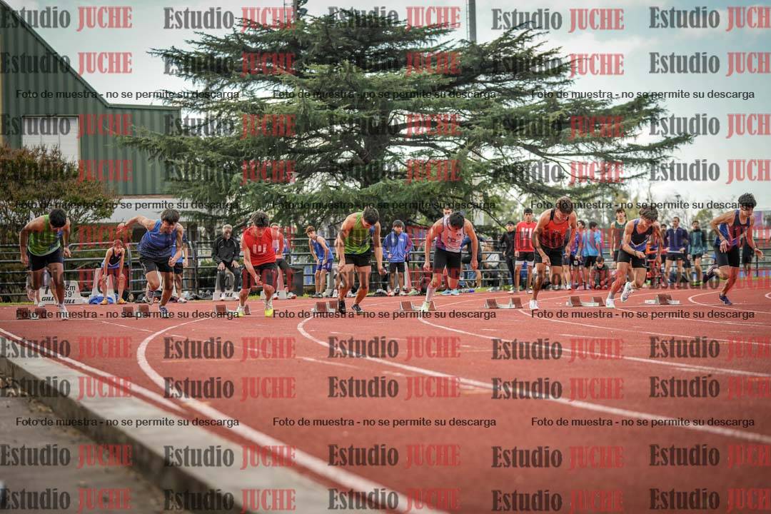 Fotos de los 100 m llanos de varones