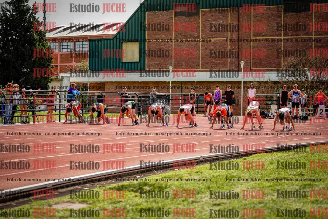 Fotos de los 100 m de varones