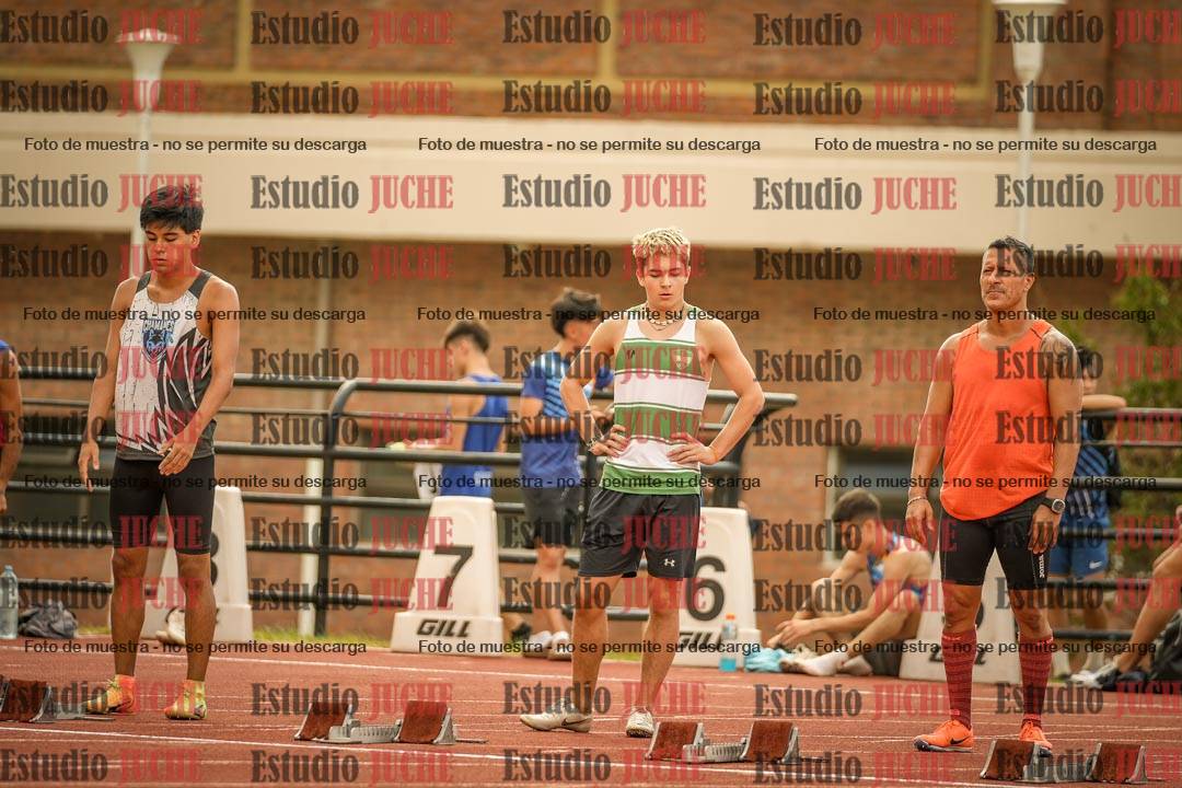 Fotos de los 100 m llanos de varones
