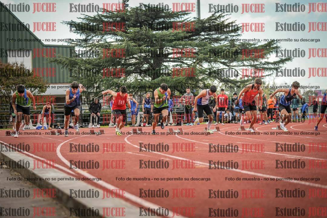 Fotos de los 100 m llanos de varones