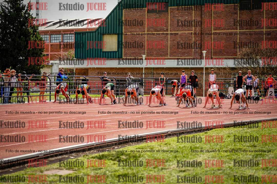 Fotos de los 100 m de varones
