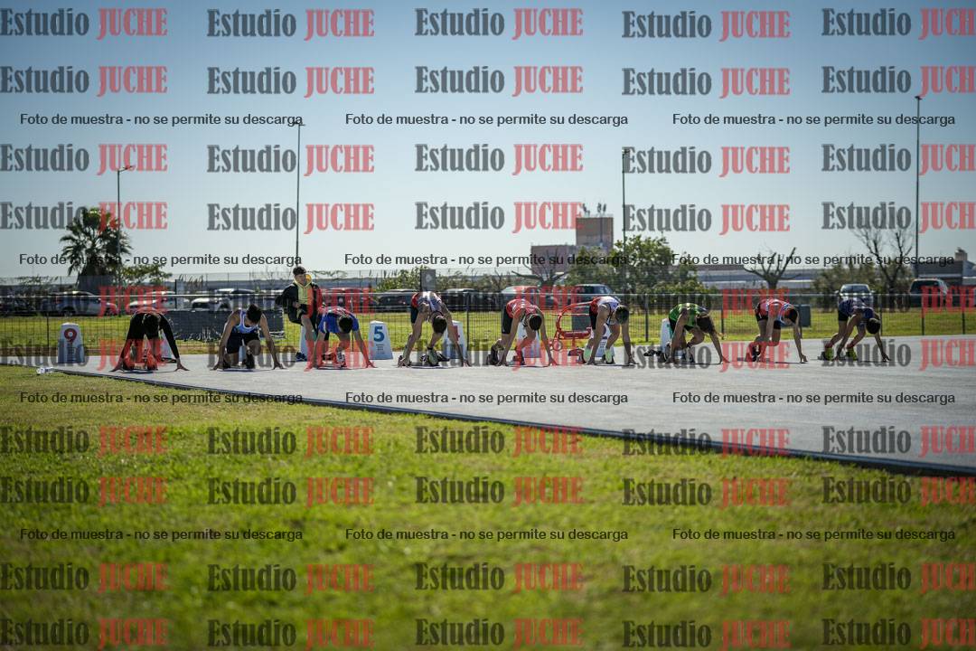 Fotos de los 100 m llanos de varones