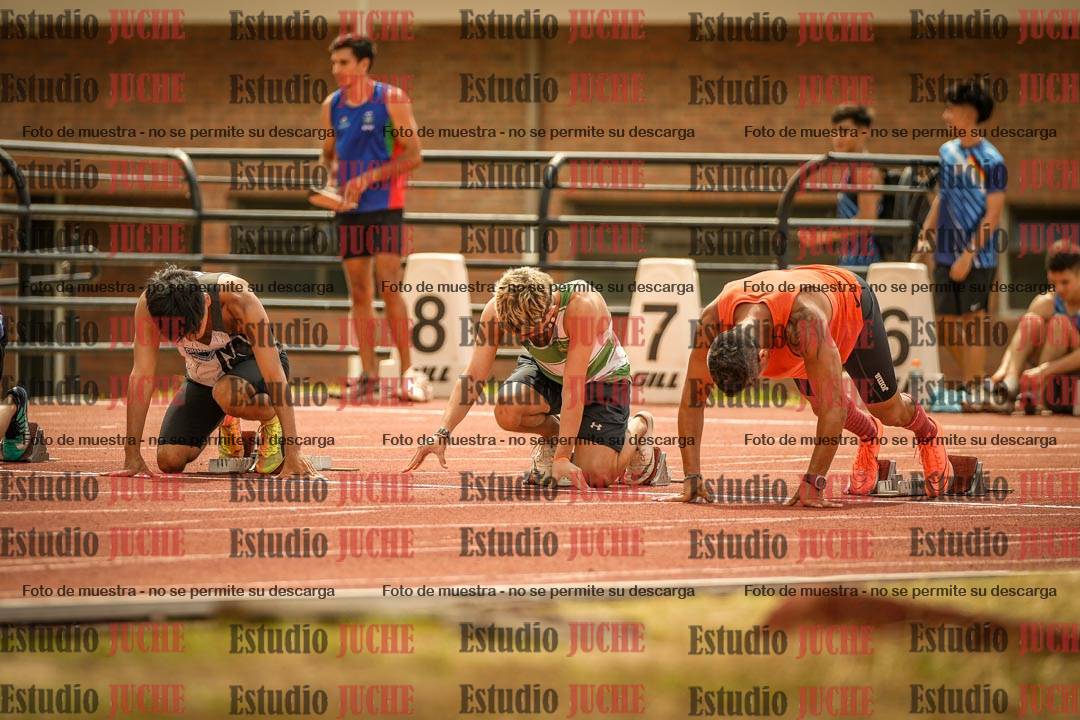 Fotos de los 100 m llanos de varones