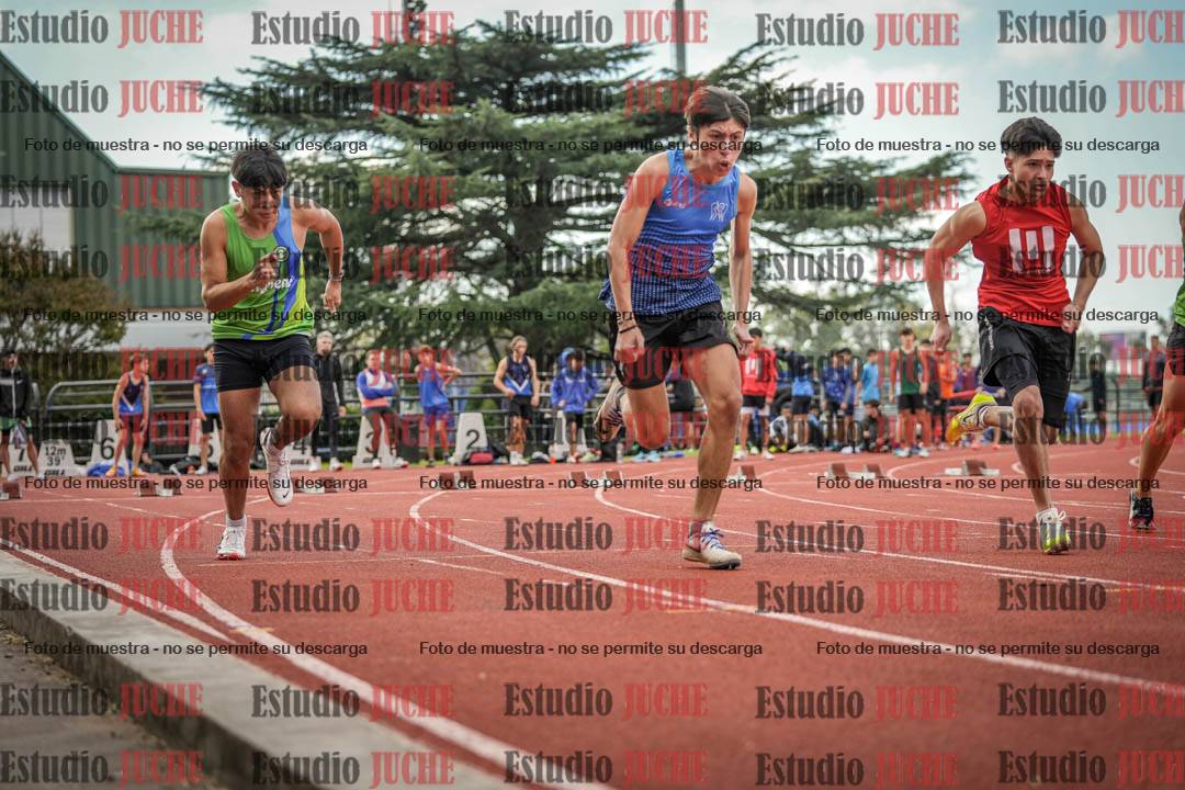 Fotos de los 100 m llanos de varones