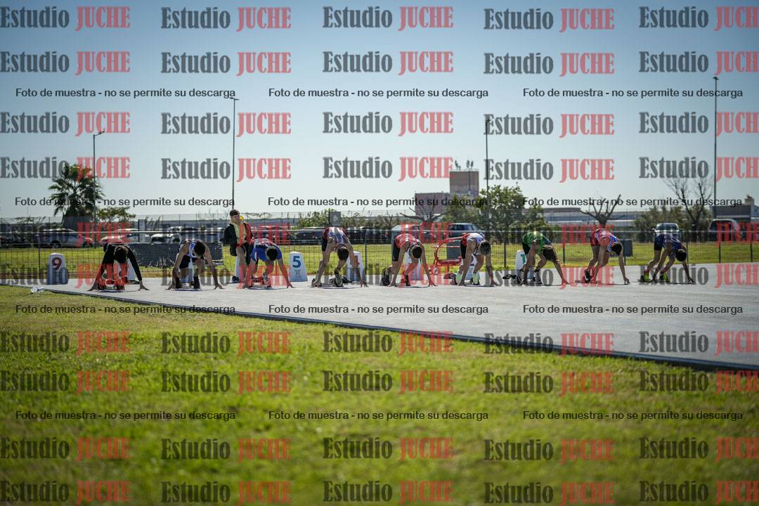 Fotos de los 100 m llanos de varones