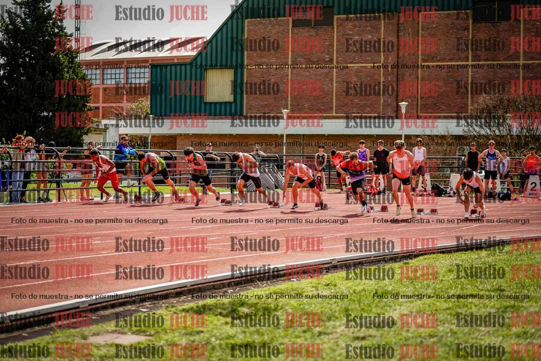 Fotos de los 100 m de varones