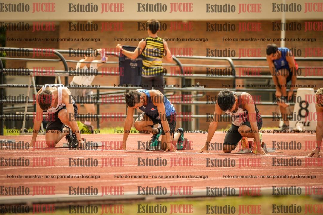 Fotos de los 100 m llanos de varones