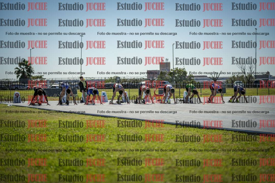 Fotos de los 100 m llanos de varones