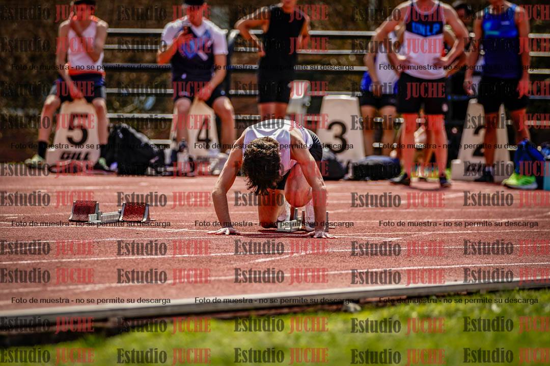 Fotos de los 100 m de varones