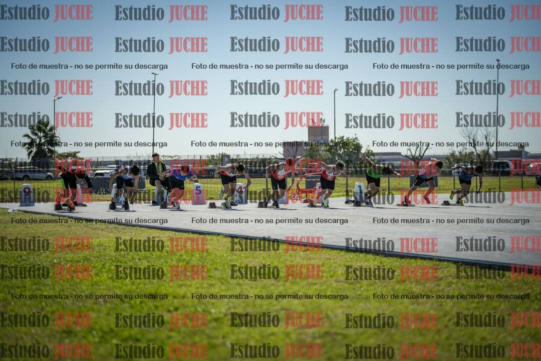Fotos de los 100 m llanos de varones
