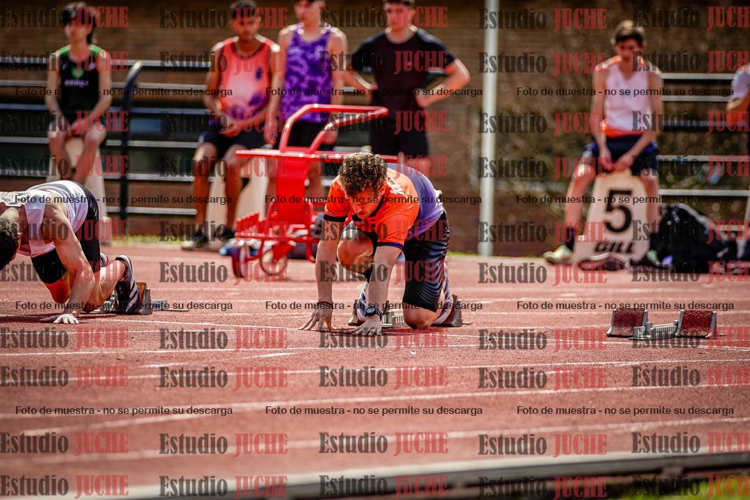 Fotos de los 100 m de varones