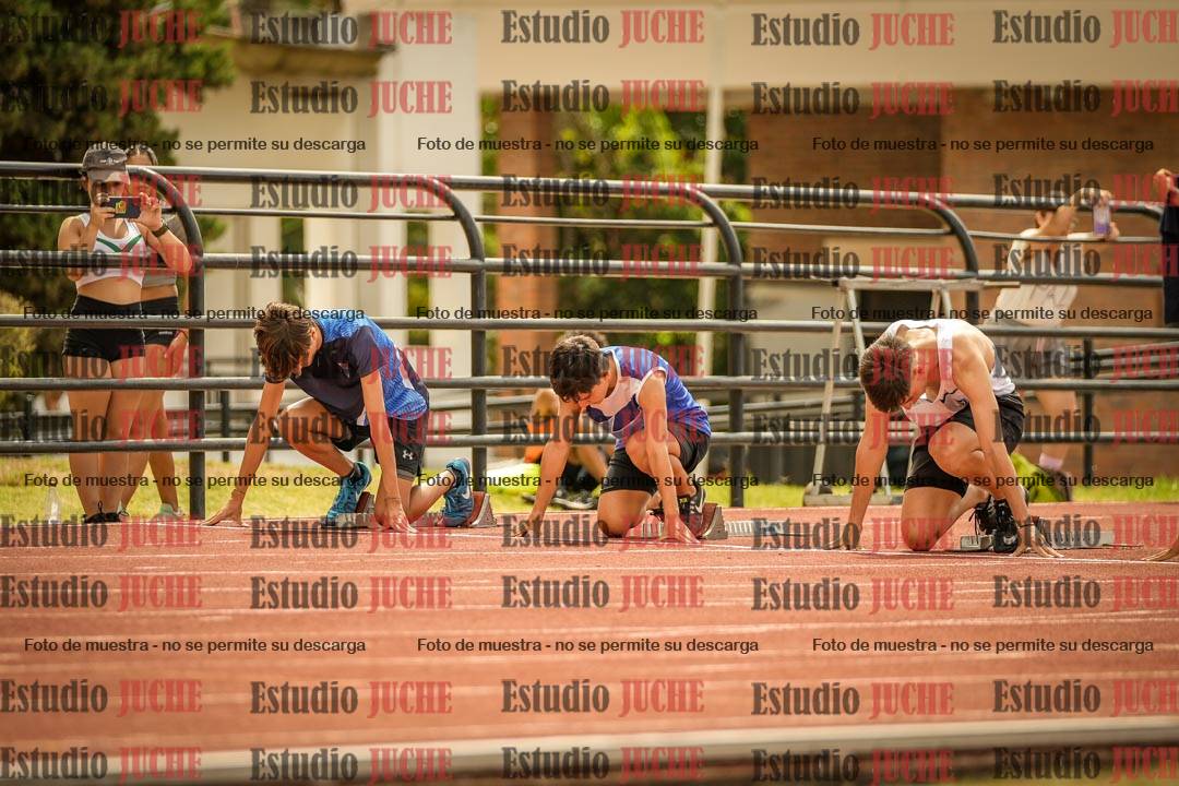 Fotos de los 100 m llanos de varones