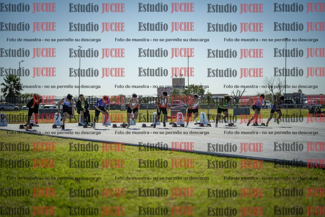 Fotos de los 100 m llanos de varones