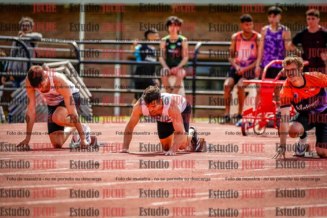Fotos de los 100 m de varones