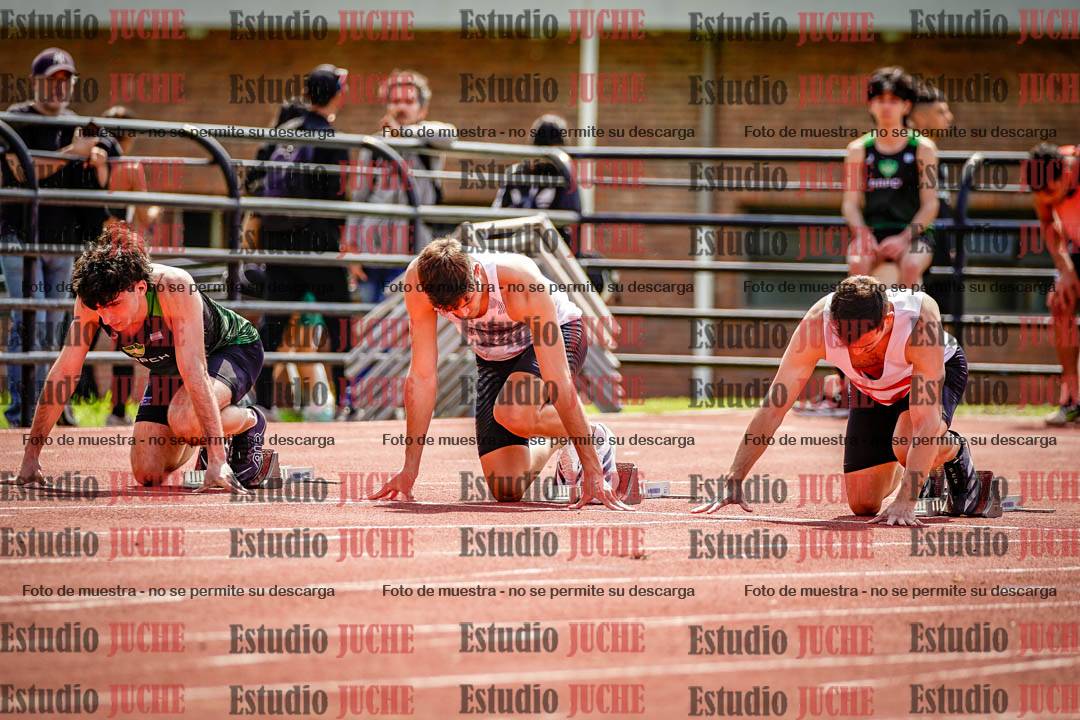 Fotos de los 100 m de varones
