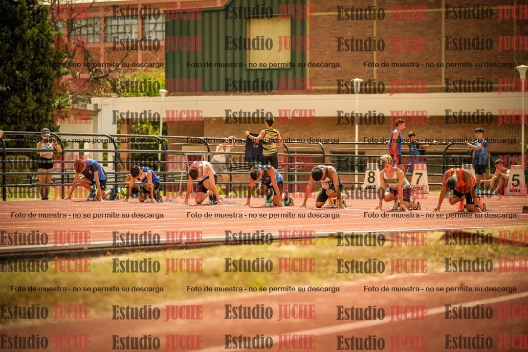 Fotos de los 100 m llanos de varones