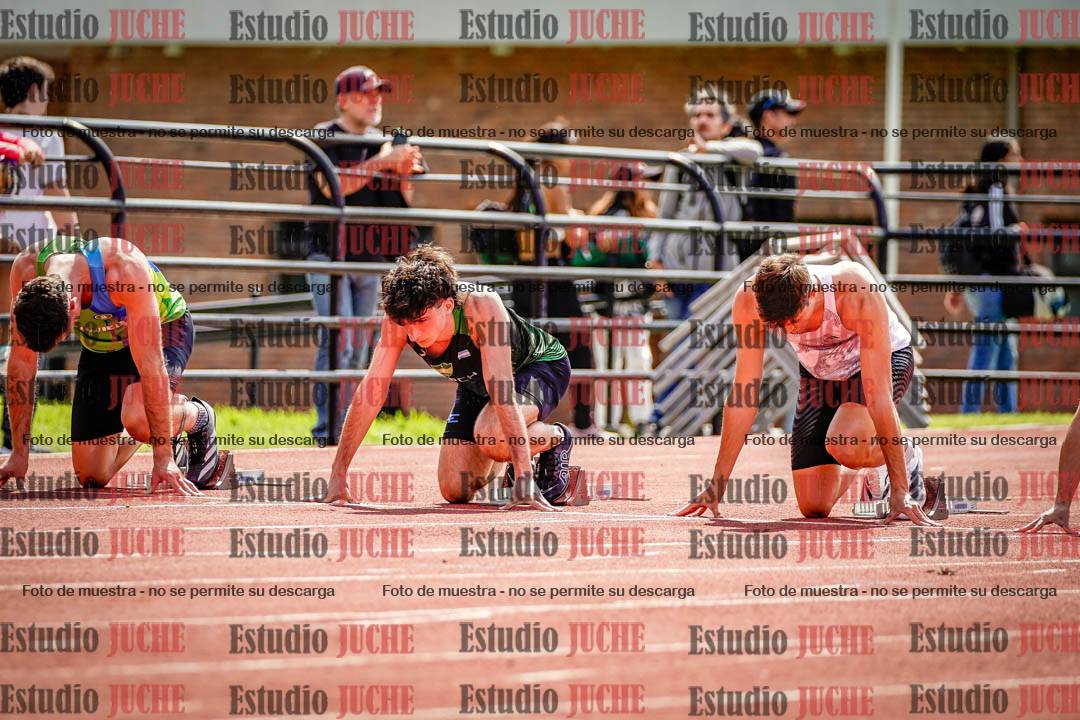 Fotos de los 100 m de varones