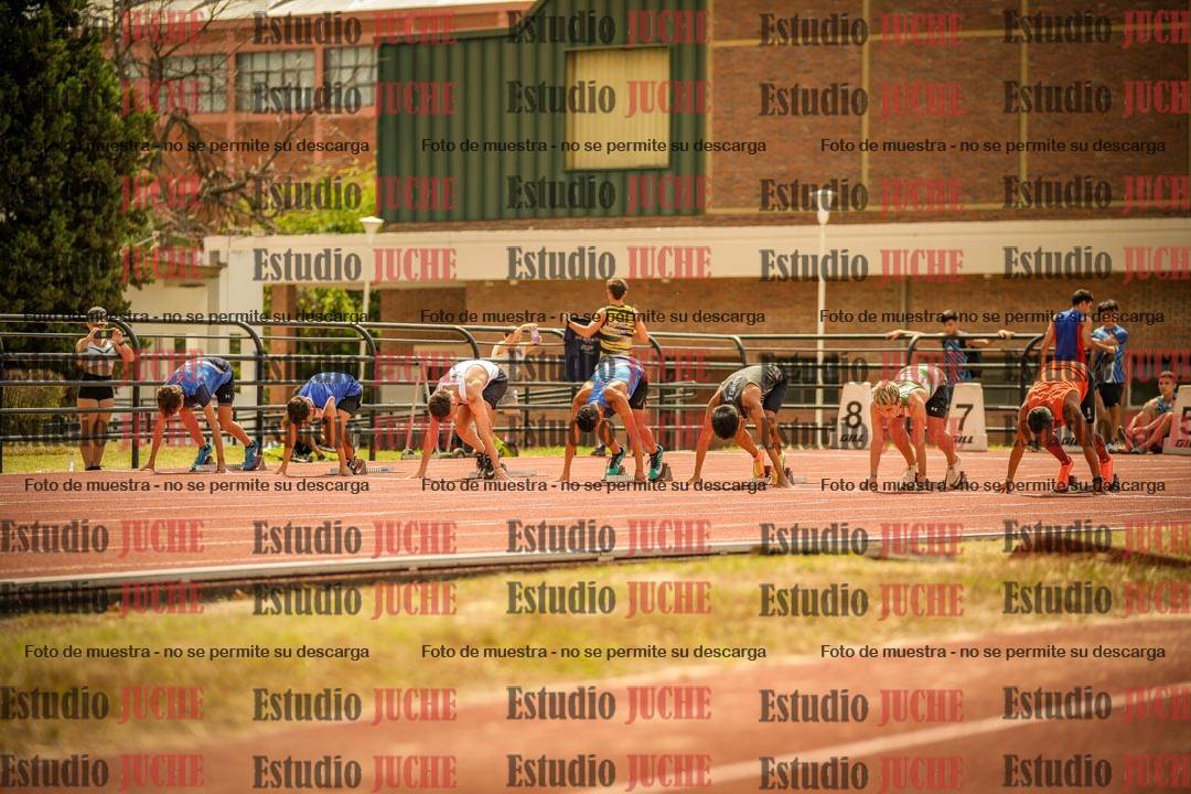 Fotos de los 100 m llanos de varones
